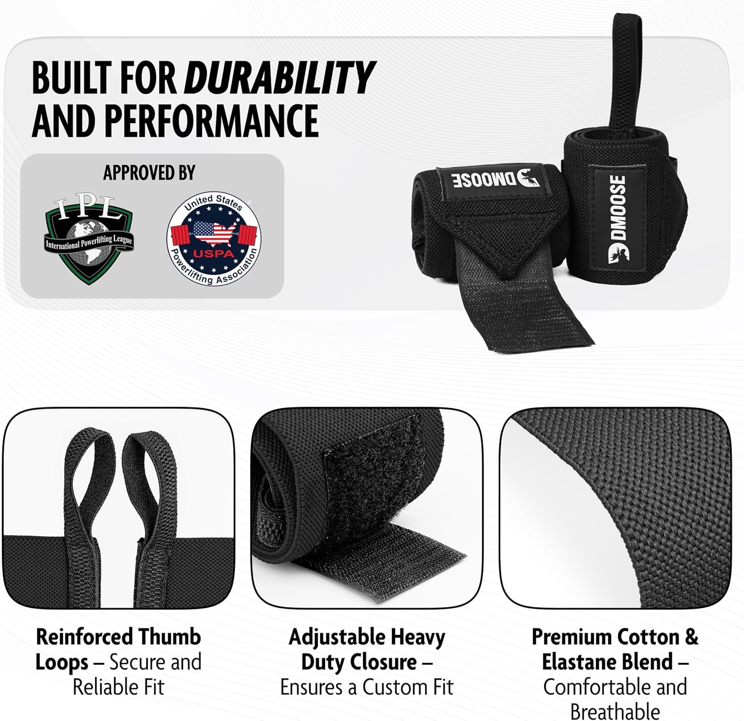 Thor Athletics Wrist Wraps, 60cm, Zwart, Pols Brace voor Fitness, Powerlifting, Bodybuilding, Deadliften, Gewichtheffen (Flexibel Army Green Thor Athletics Wrist Wraps, 60cm, Zwart, Pols Brace voor Fitness, Powerlifting, Bodybuilding, Deadliften, Gewichtheffen (Flexibel Army Green